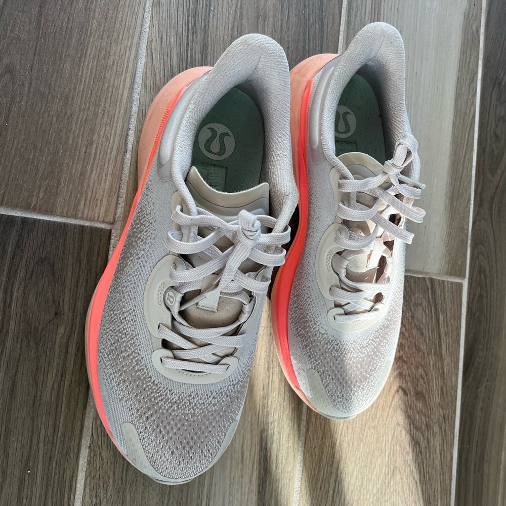 Lightly worn sneakers